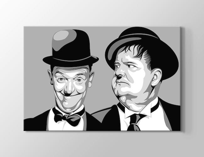 Laurel and Hardy Kanvas tablosu