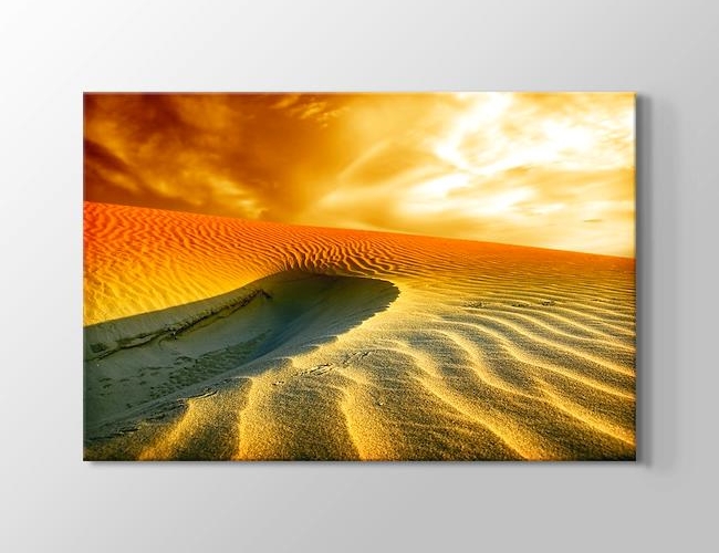 Desert Sunset Kanvas tablosu