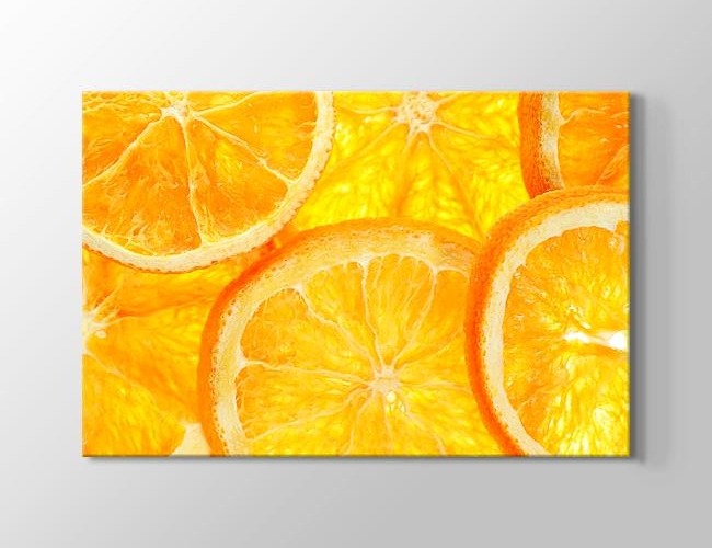 Orange Slices - Portakal Dilimleri Kanvas tablosu
