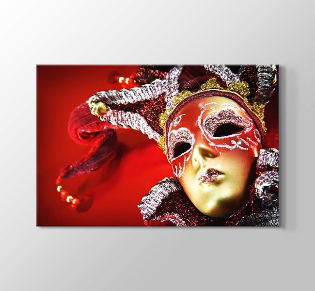  Karnaval Maskeleri - Kırmızı Maske