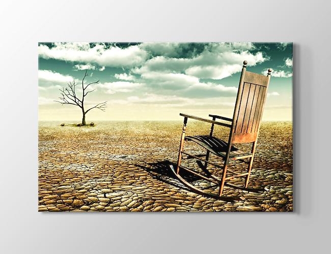 Chair on an Arid Land Kanvas tablosu