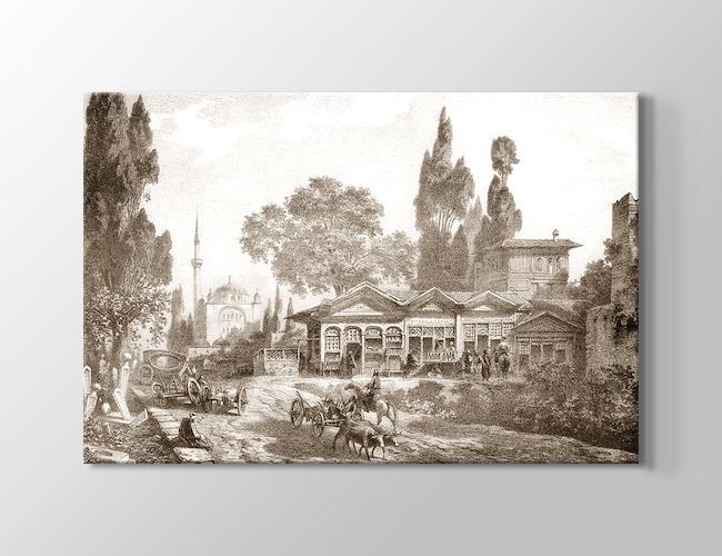 İstanbul Gravür VII Kanvas tablosu