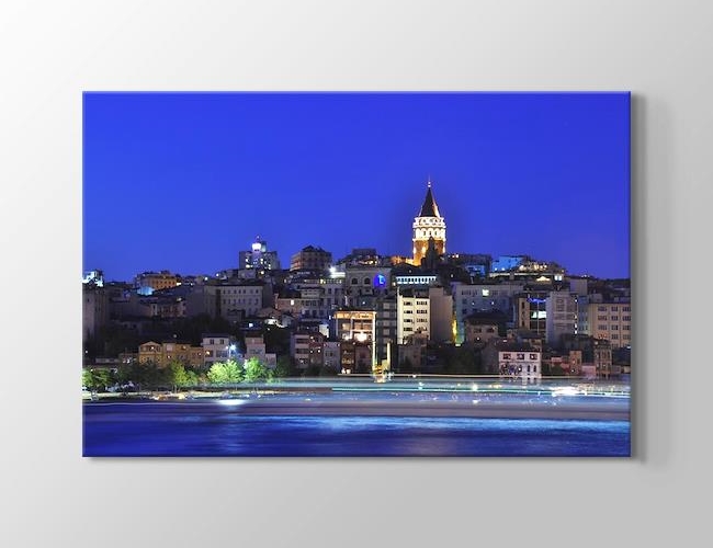 İstanbul - Karaköy'den Galata Kulesi Kanvas tablosu