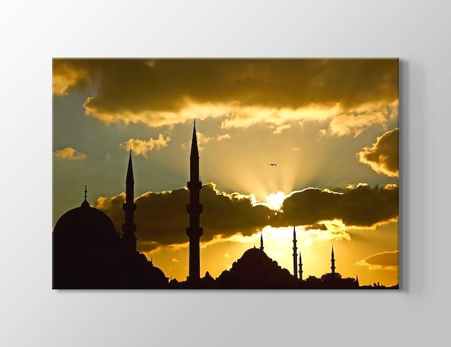 İstanbul Silhouette Kanvas tablosu