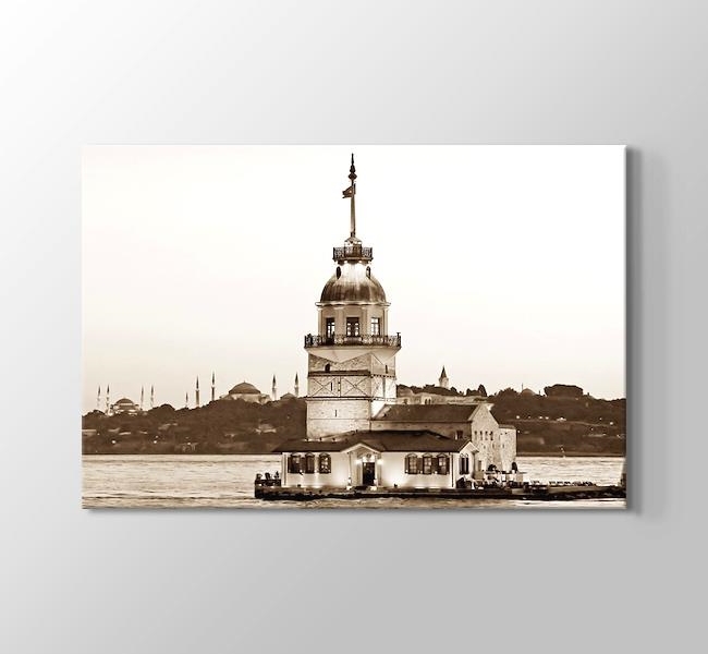  İstanbul - Kız Kulesi - Sepya