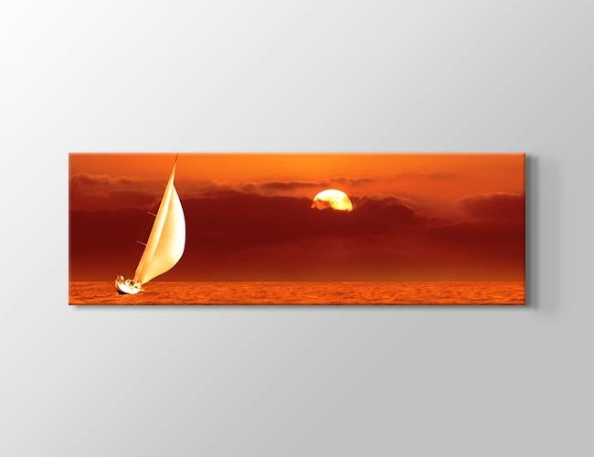 Sailing at Sunset Kanvas tablosu