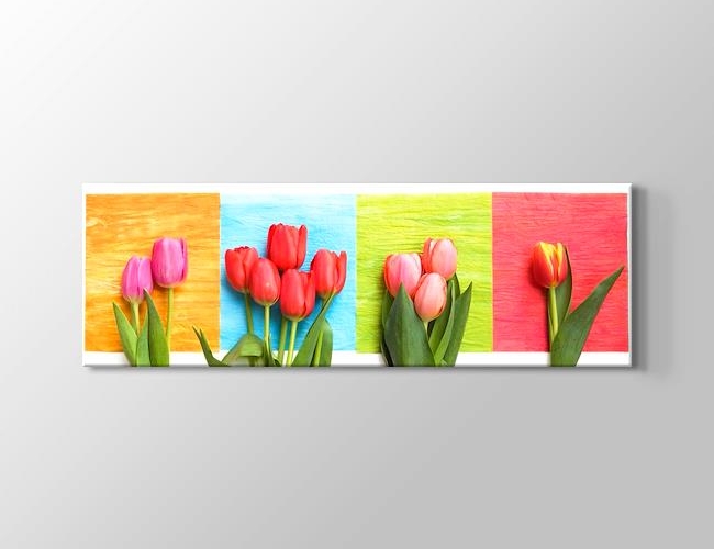 Four Tulips Kanvas tablosu