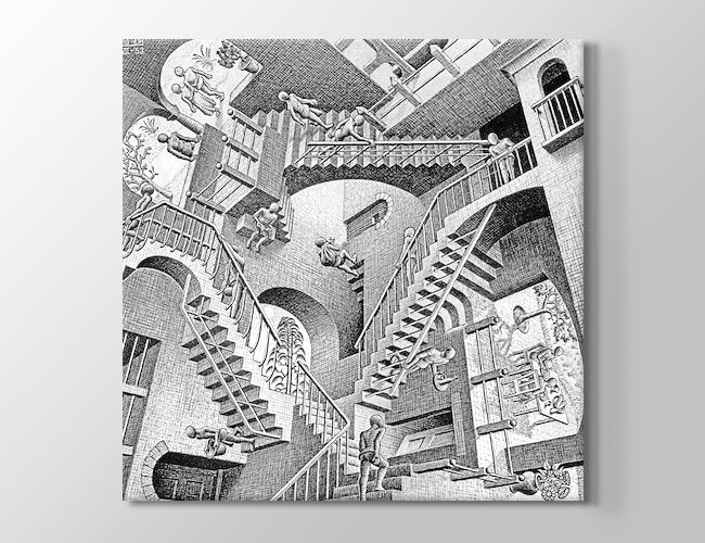 Relativity MC Escher Kanvas tablosu