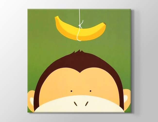 Monkey and the Banana Kanvas tablosu