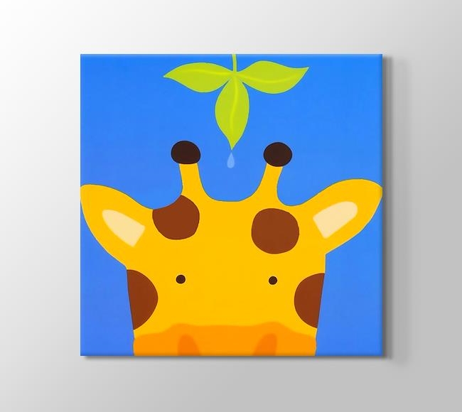  Giraffe and the Leaf