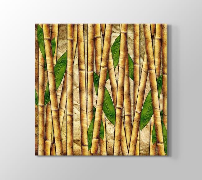  Dikey Bambu Çubuk Deseni