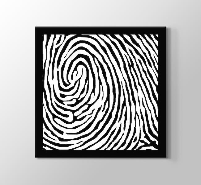  Fingerprint Parmak İzi - Siyah Beyaz