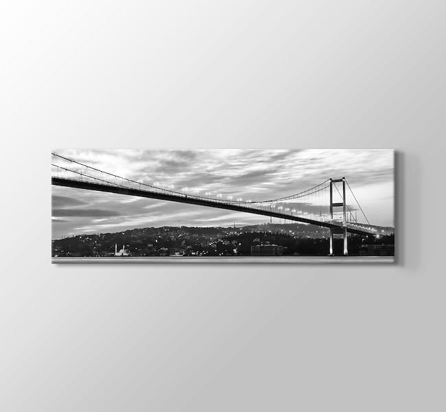  İstanbul - Boğaziçi Köprüsü Siyah Beyaz Panaromik