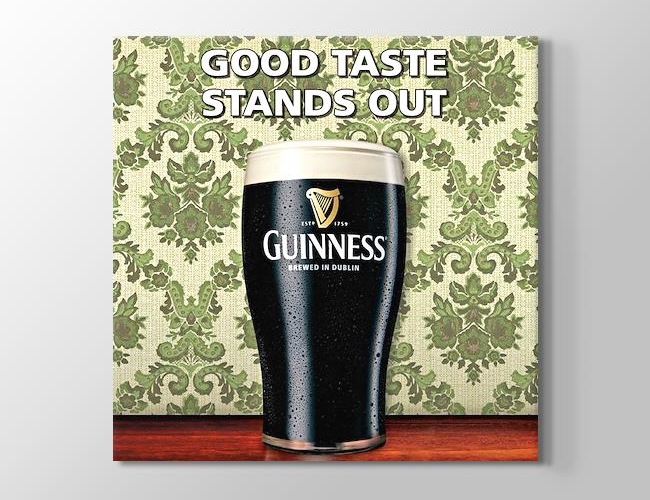 Guinness - Good Taste Stands Out Kanvas tablosu