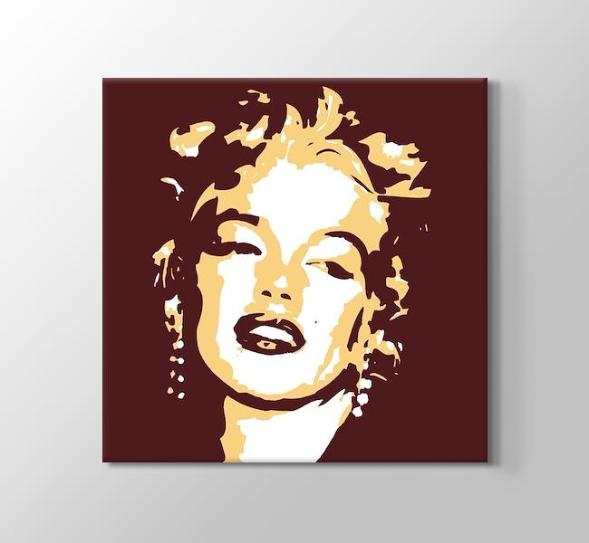  Marilyn Monroe - Kahverengi Arkaplan