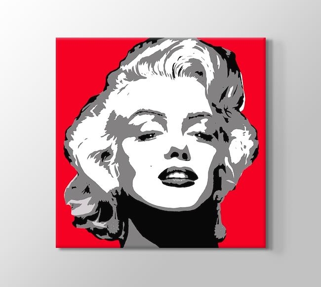  Marilyn Monroe - Kırmızı Clipart