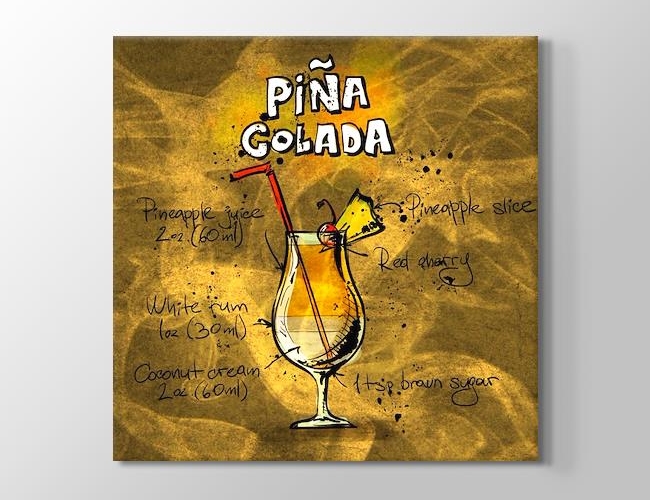 Pina Golada Kanvas tablosu