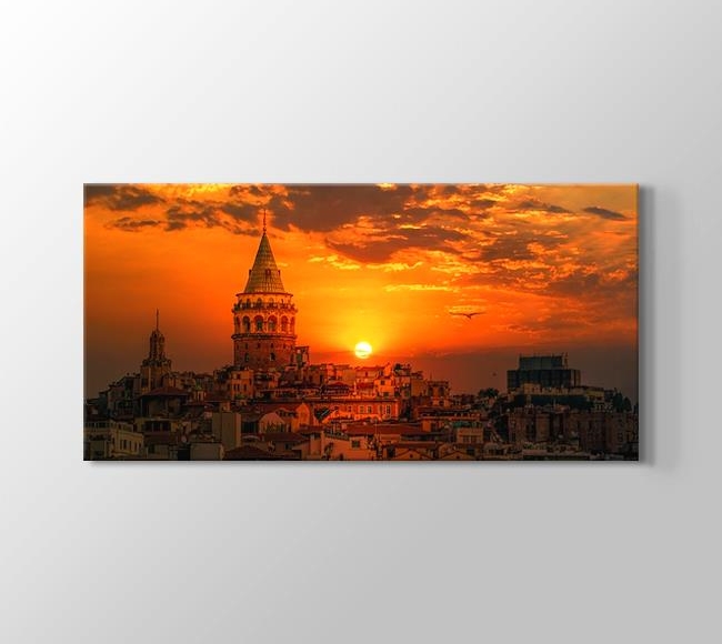  İstanbul Galata Kulesi Gün Batımı