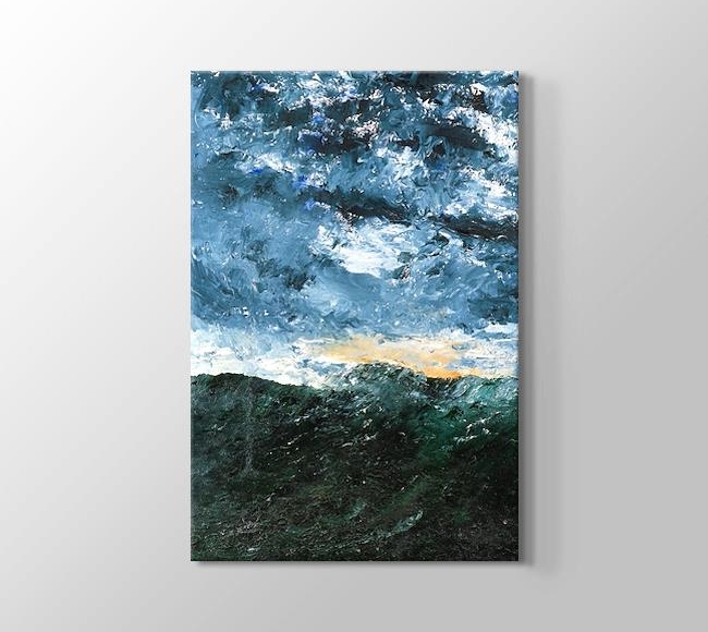  August Strindberg Landscape seascape - Wave VIII