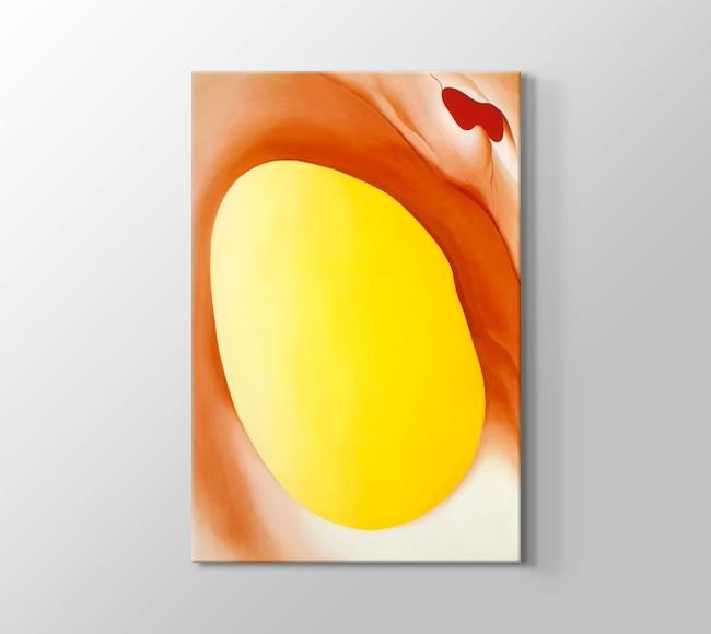  Georgia O'Keeffe Pelvis Series - Red with Yellow