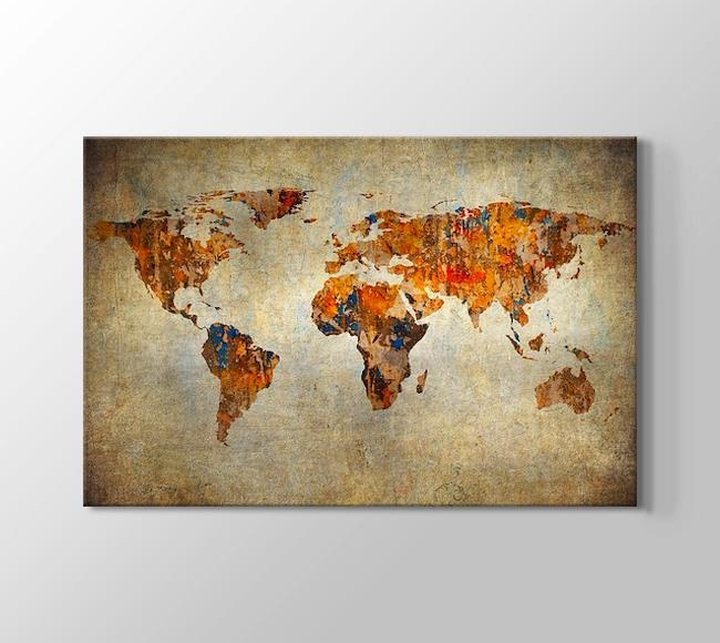 Eskitme Dünya Haritası