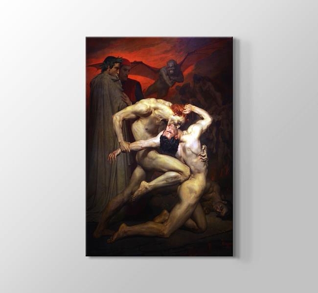  William Adolphe Bouguereau Dante and Virgil in Hell