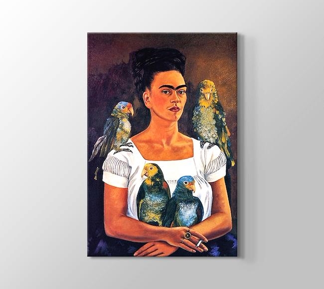  Frida Kahlo Ben ve Papağanlarım