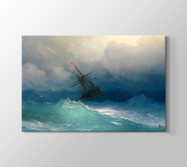  Ivan Aivazovsky Ship on Stormy Seas