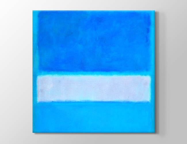 Blue White 2 Mark Rothko Kanvas tablosu