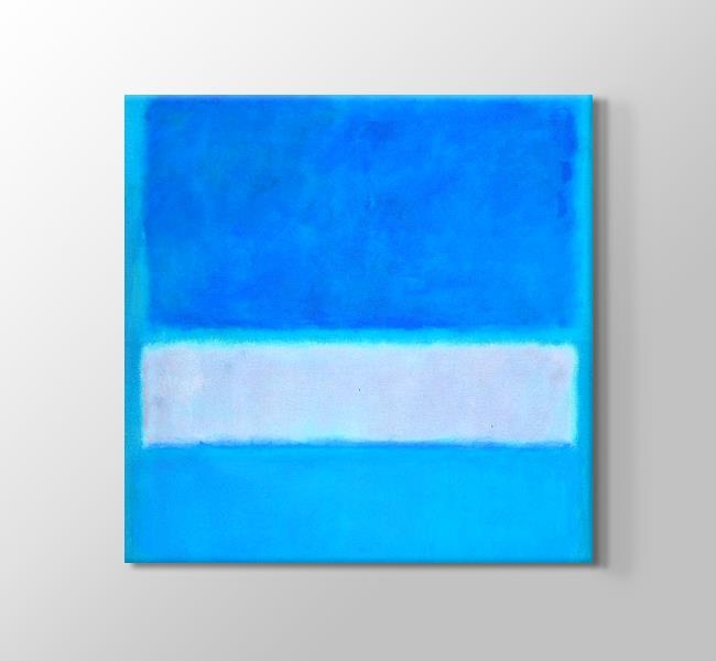 Blue White 2 - Kanvas Tablosu