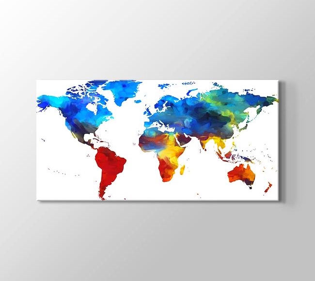  Renkler Dünyası Dünya Haritası
