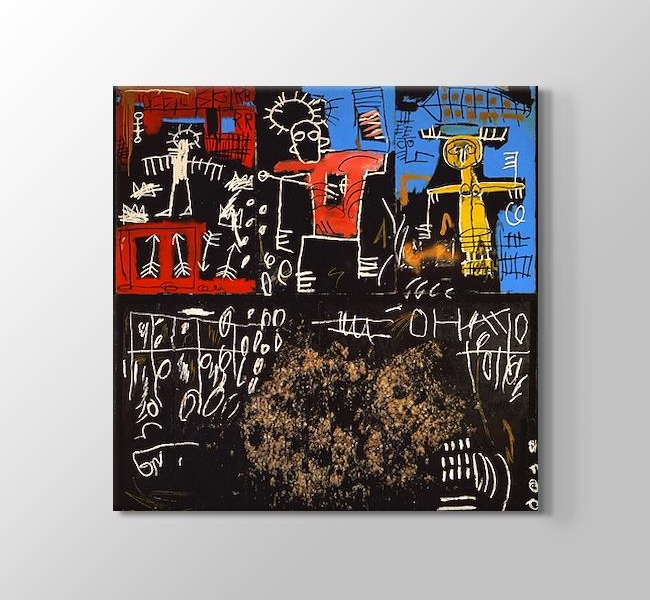  Jean-Michel Basquiat Back Tar and Feathers