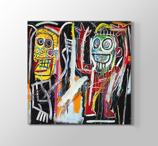  Jean-Michel Basquiat Dustheads Kare Çalışma