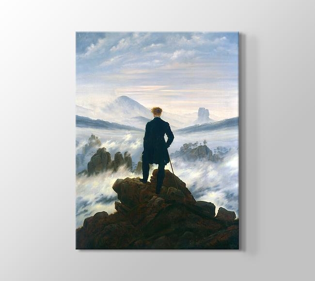  Caspar David Friedrich Wanderer Above the Sea of Fog - Bulutların Üzerinde Yolculuk
