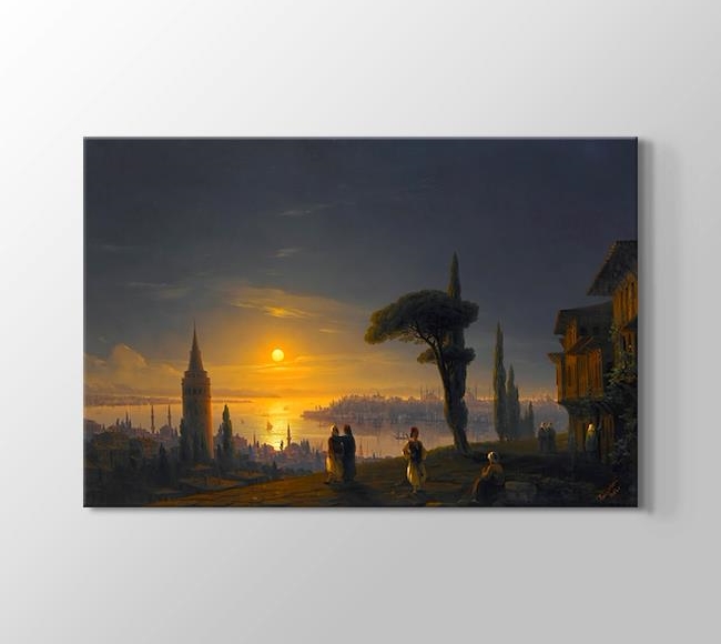  Ivan Aivazovsky Ay Işığında Galata Kulesi