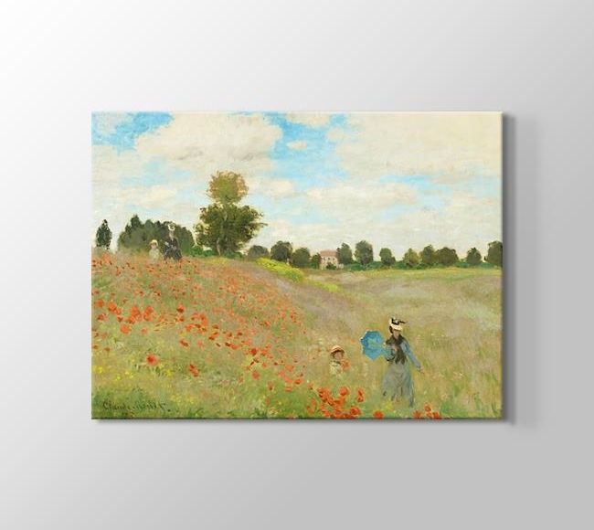  Claude Monet Poppy Field - Gelincikler Tarlası / Argenteuil'de Haşhaş Tarlası