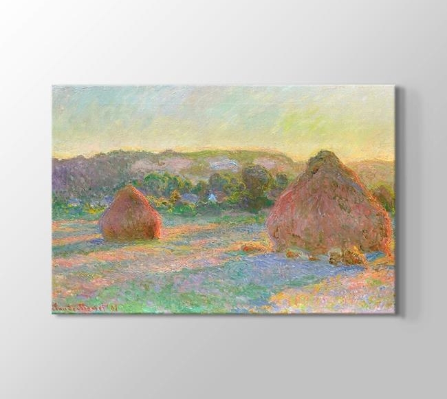  Claude Monet Stacks of Wheat -  Saman Yığınları