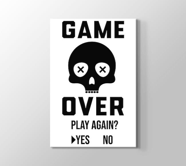  Game Over - Oyun Bitti - White