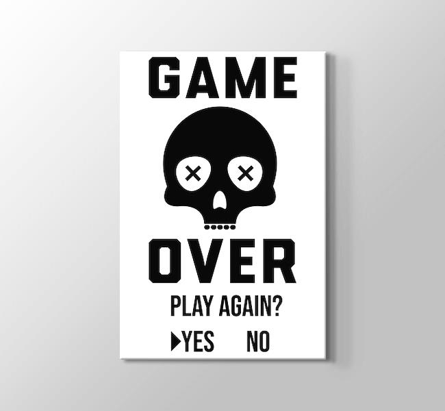  Game Over - Oyun Bitti - White