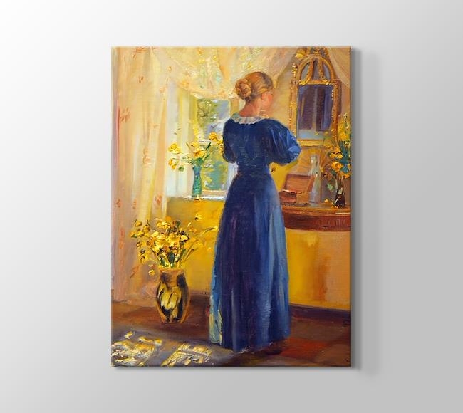  Anna Ancher Young Woman in front of a Mirror
