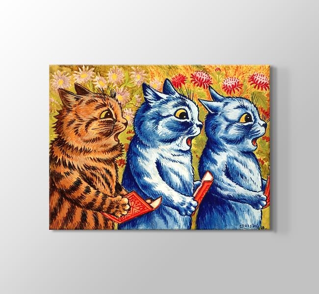 Three Cats Singing - Şarkı Söyleyen Üç Kedi