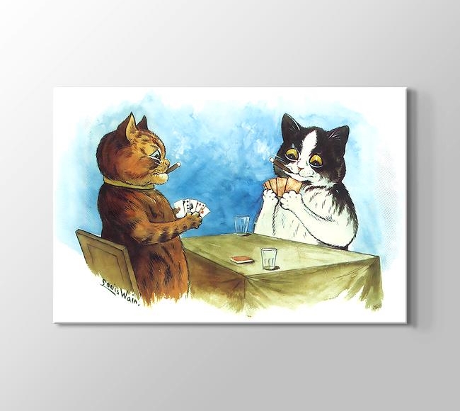  Louis Wain Catpoker - Poker Oynayan Kediler