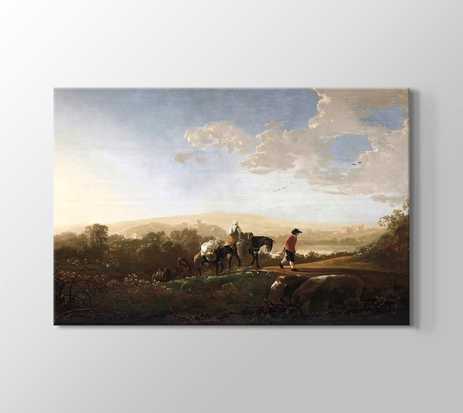  Aelbert Cuyp Travelers in Hilly Countryside