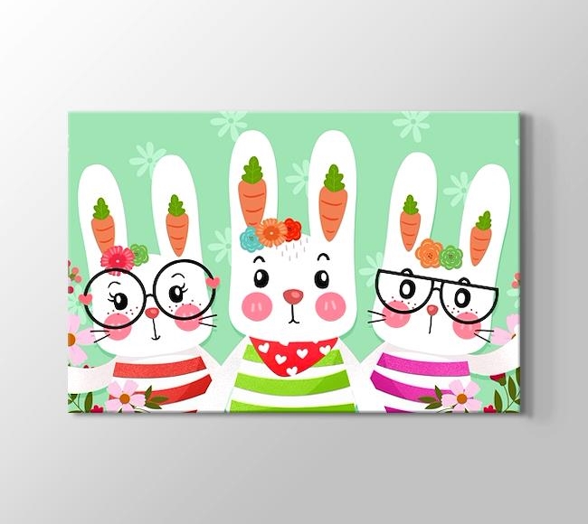  Üç Sevimli Tavşan