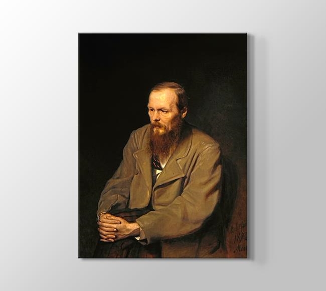  Vasily Perov Portre : Fyodor Mihayloviç Dostoyevski