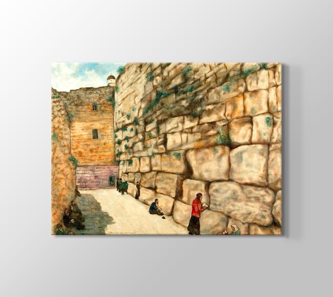  Marc Chagall The Wailing Wall - Ağlama Duvarı - Kudüs