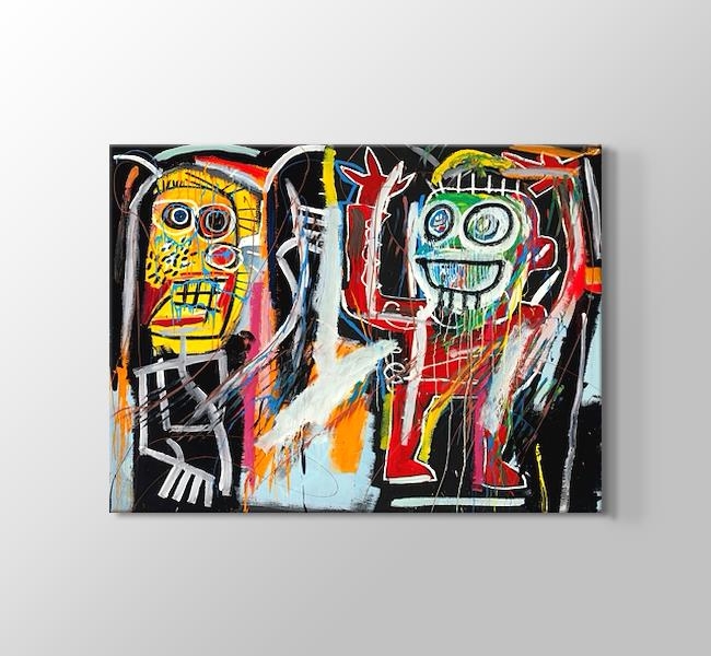  Jean-Michel Basquiat Dustheads Yatay Çalışma
