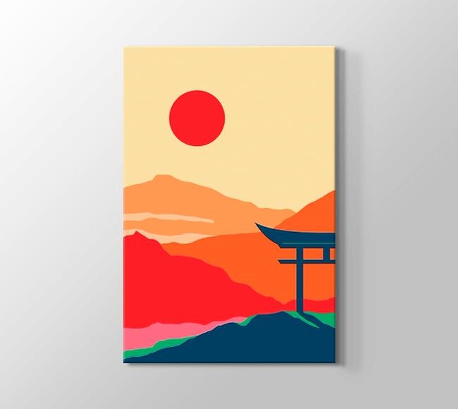  Renklerin Deseni - Kırmızı Güneş Japonya