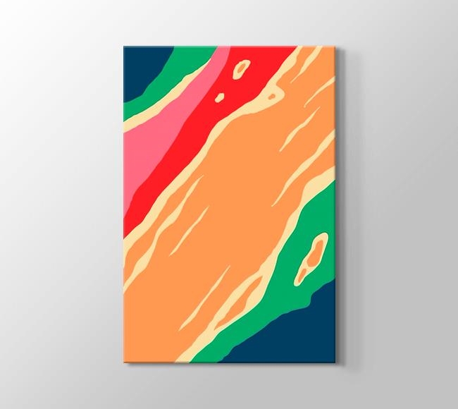  Renk Desenleri - Turuncu Nehir