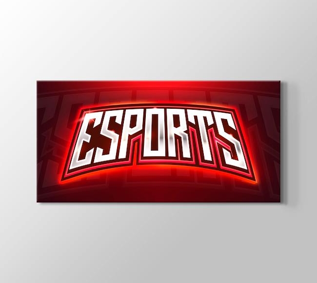  Esports Tipografi - Red Effect